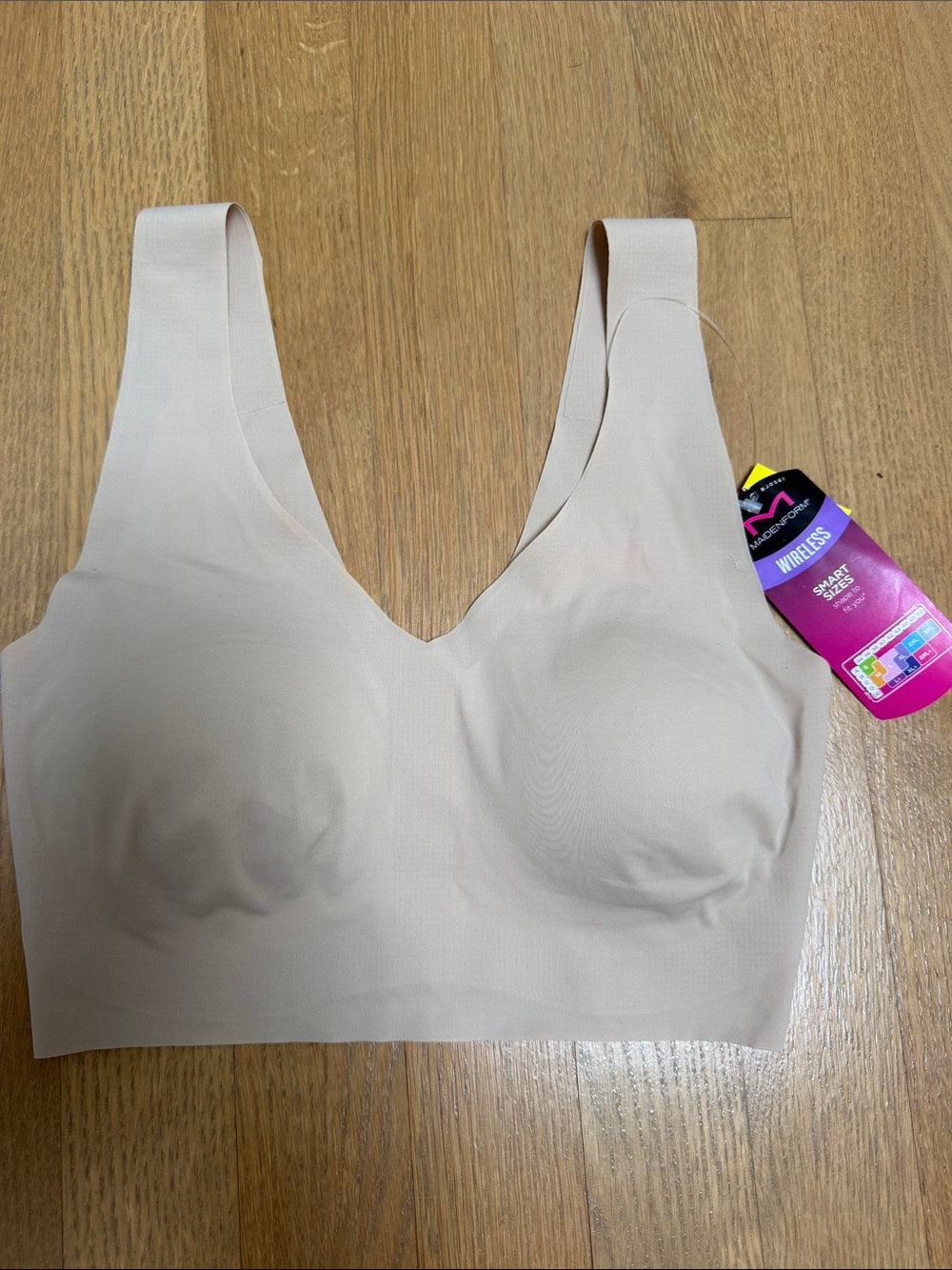 BNWT Wireless Seamless Comfort Bra - Nude